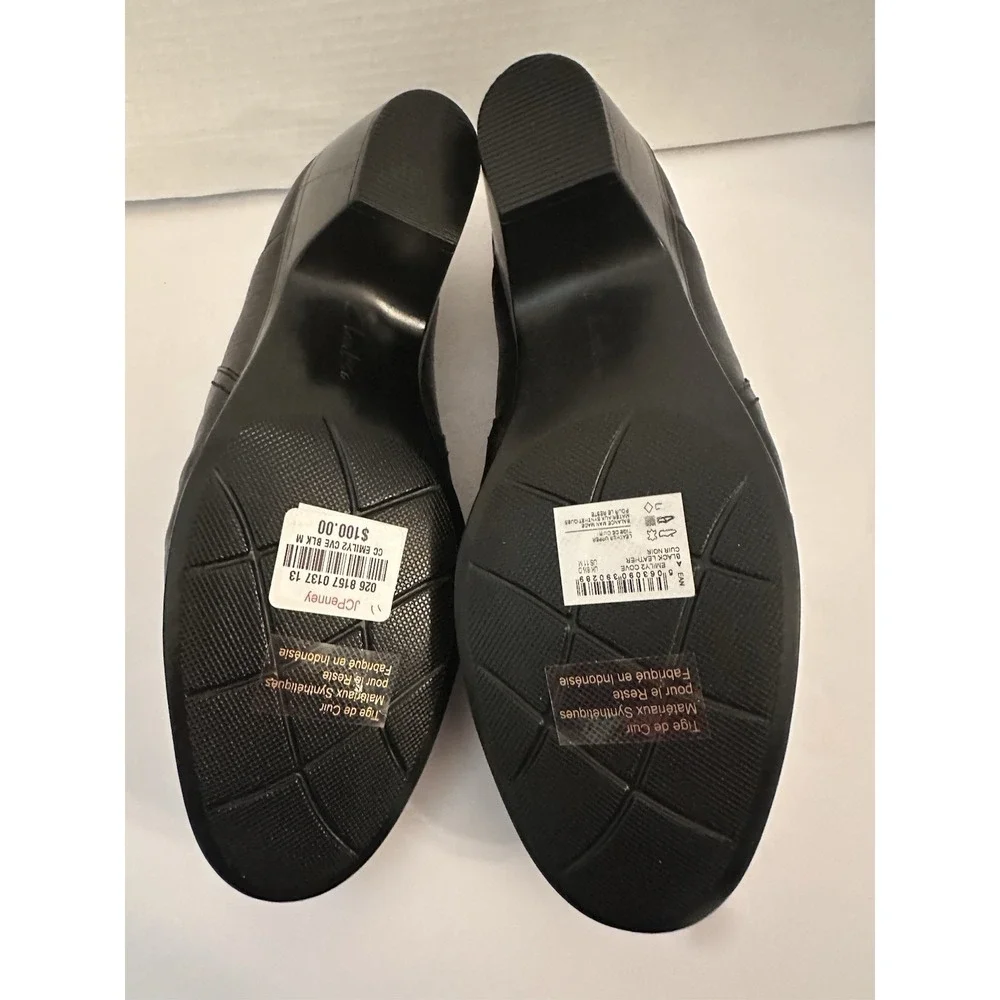 NWOB Clarks Women's Emily2 Cove Pump Size US 11M Black Leather - Picture 6 of 8